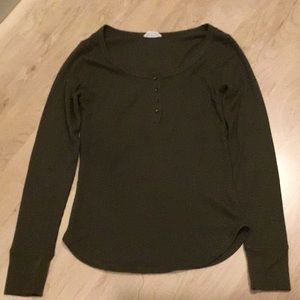 Scoop neck Jersey long sleeve shirt